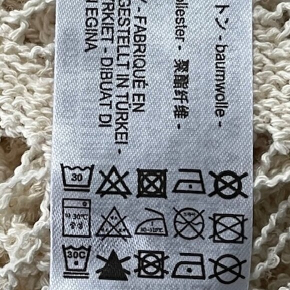 Zara Knitted Side Cutout Crochet Sweater Tank Top Sleeveless Cream Ivory M NWT - Picture 13 of 16